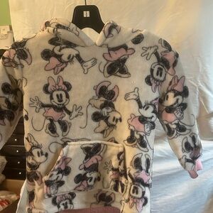 Disney Minnie Mouse size 4t Kids Hoodie - Cream and Pink 1017
